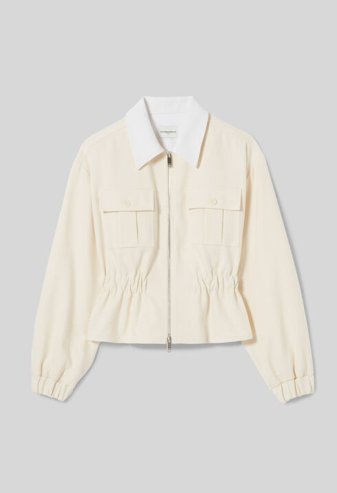Blouson vanille cintr&eacute;