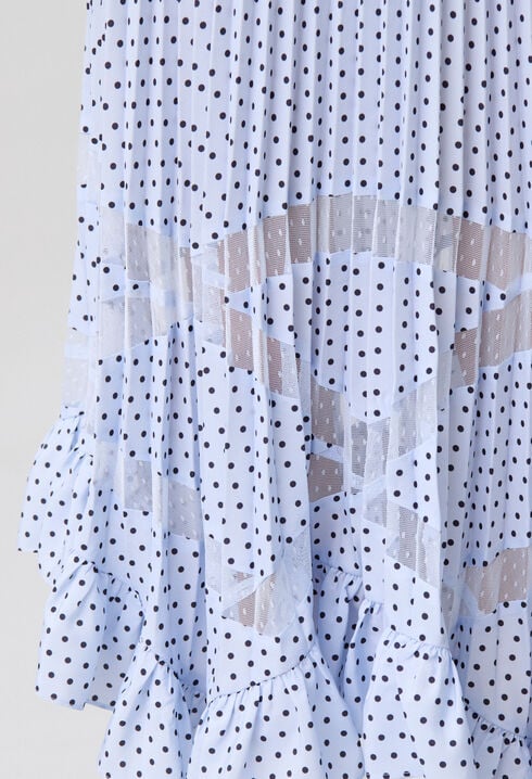 Falda midi de encaje