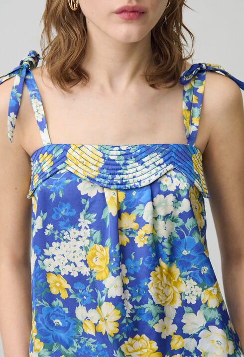 Top estampado con tirantes