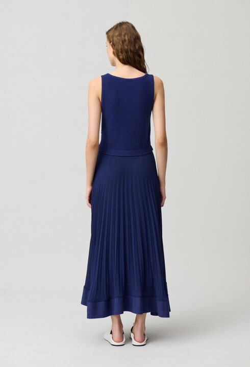 Vestido largo con trampantojo