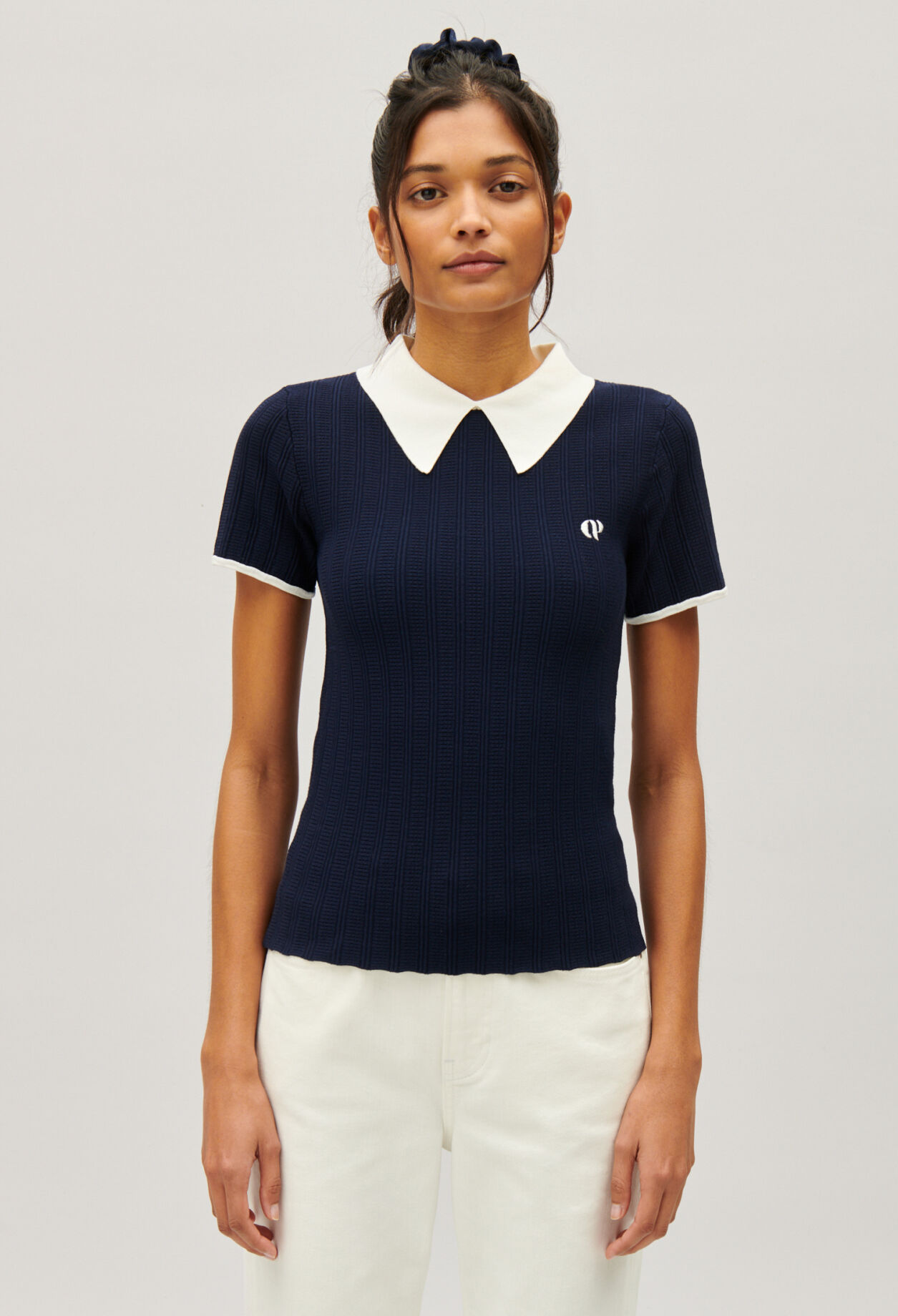 Top tenis azul marino