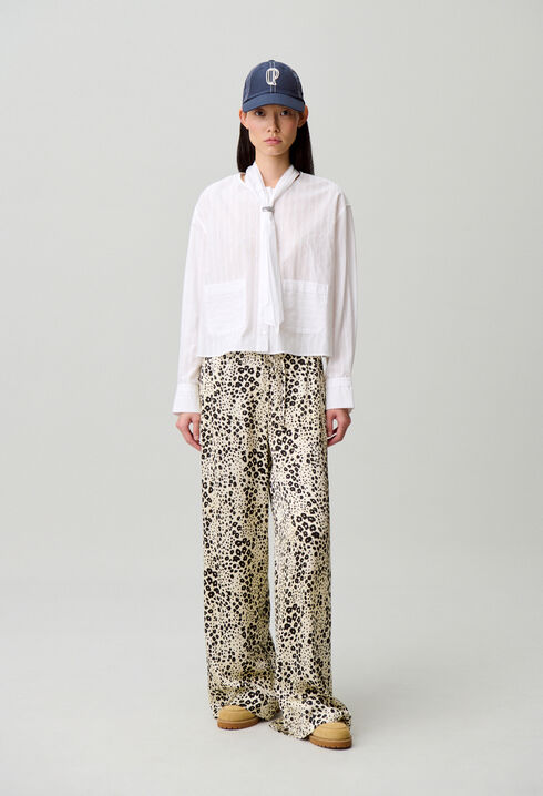 Camisa de algodón a rayas