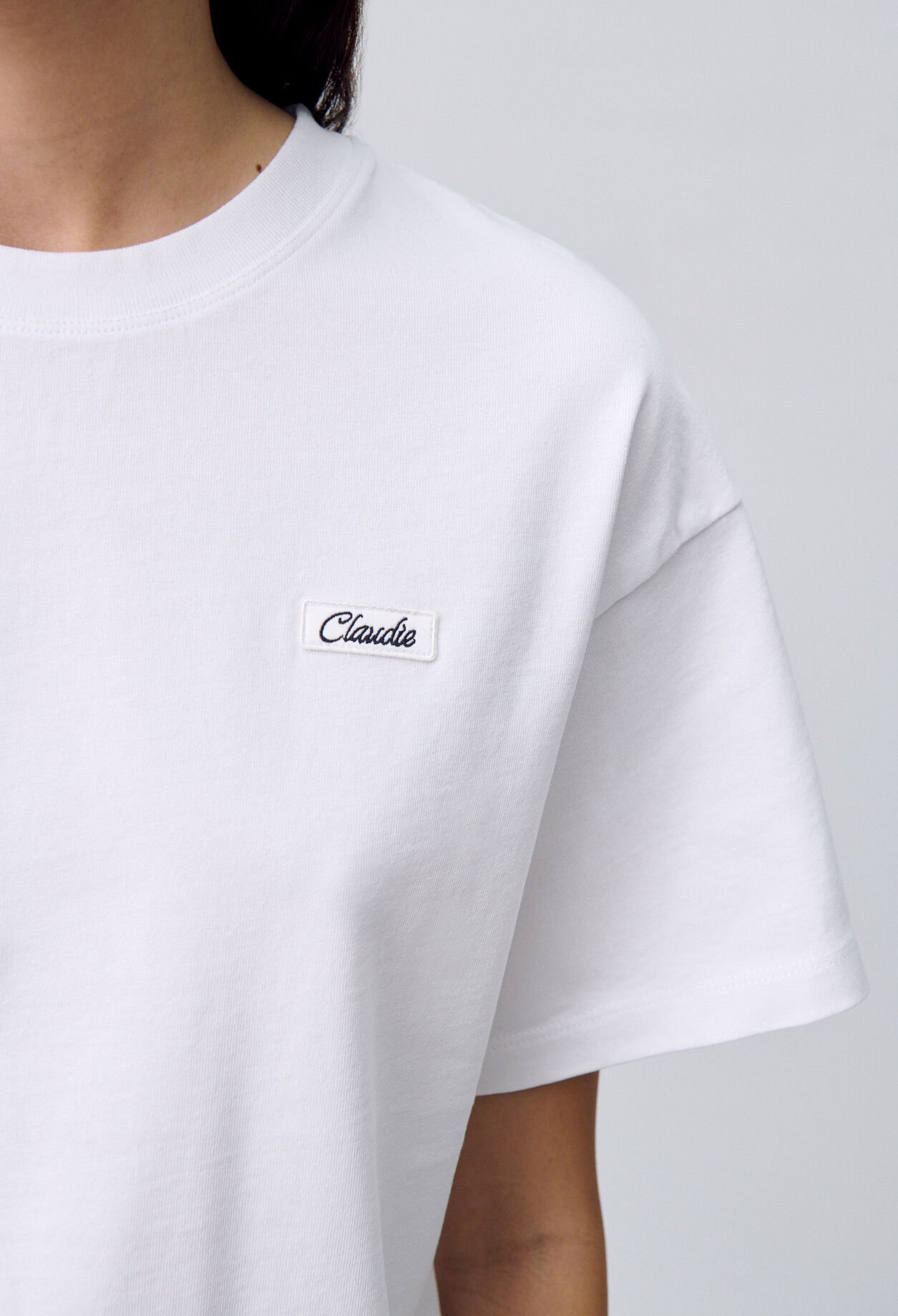 Camiseta de algodón de corte amplio