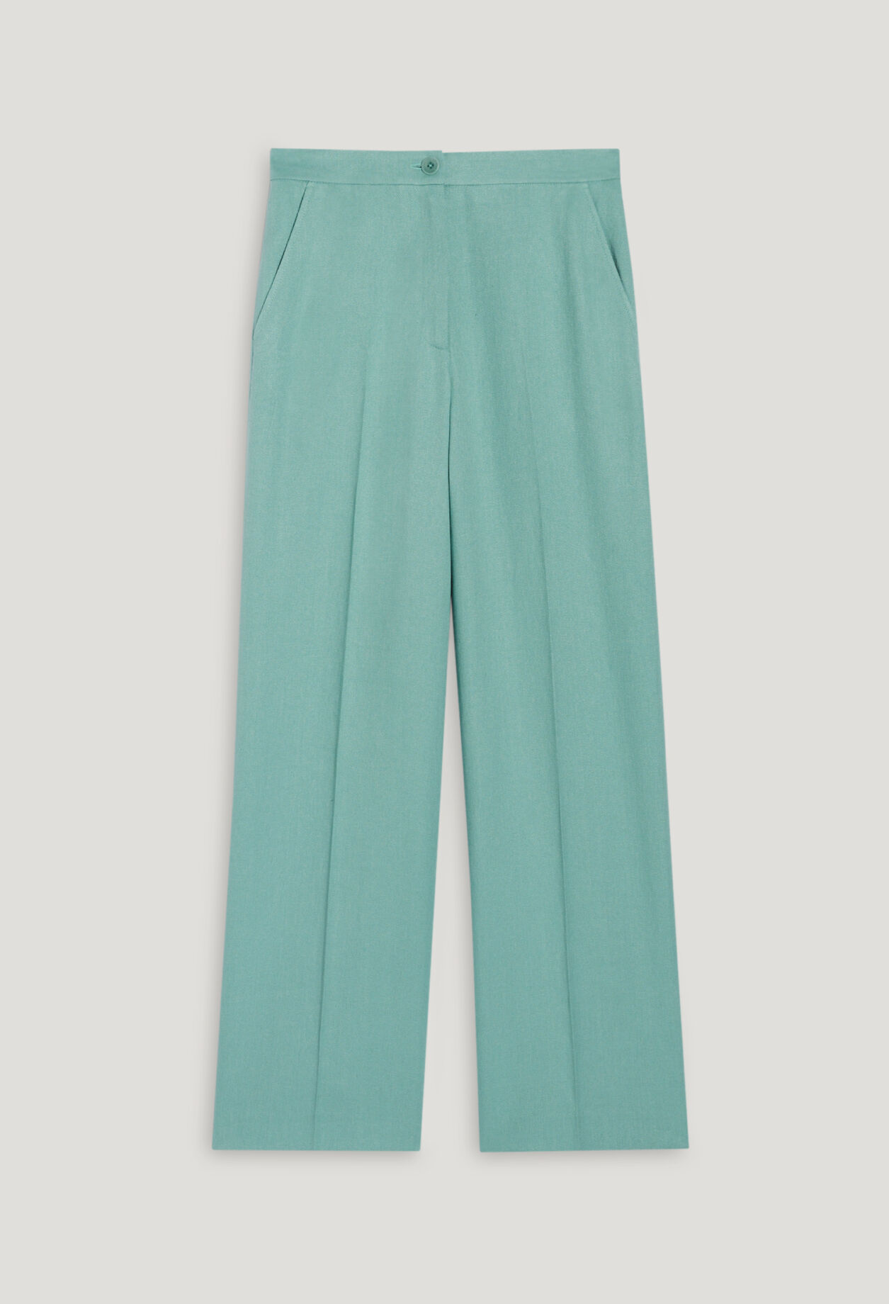 Pantalón de traje de mezcla de lino