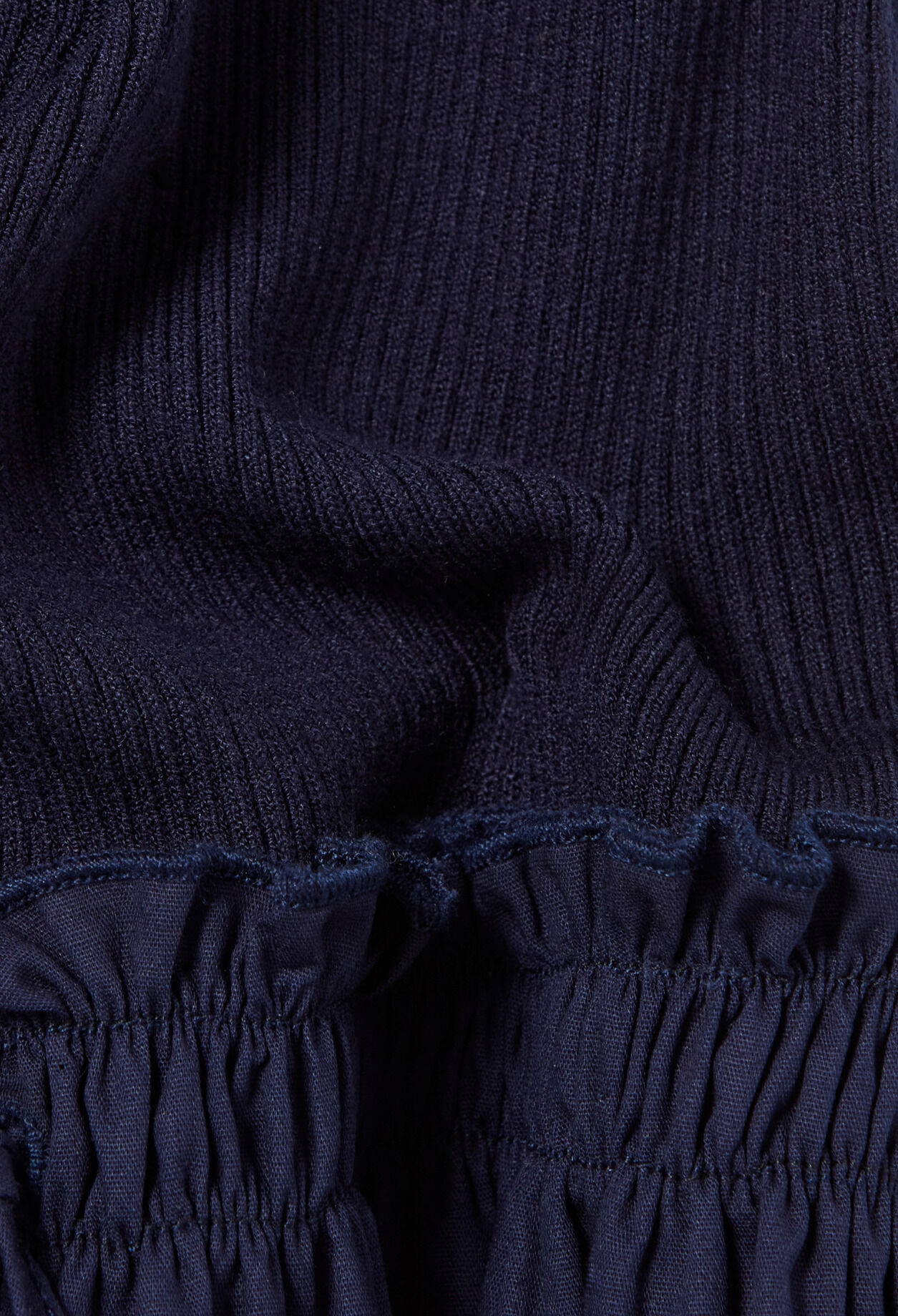 Vestido bimateria de punto