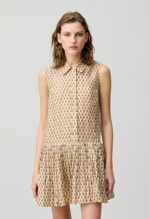 Vestido corto estampado