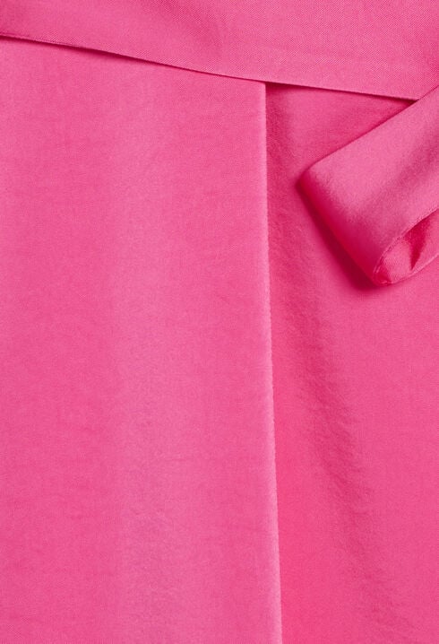 Vestido corto asimétrico rosa