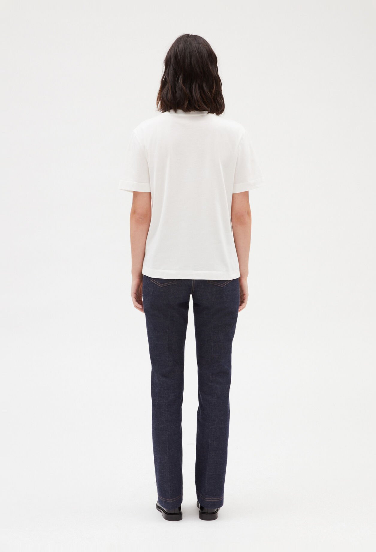 Camiseta de manga corta en crudo