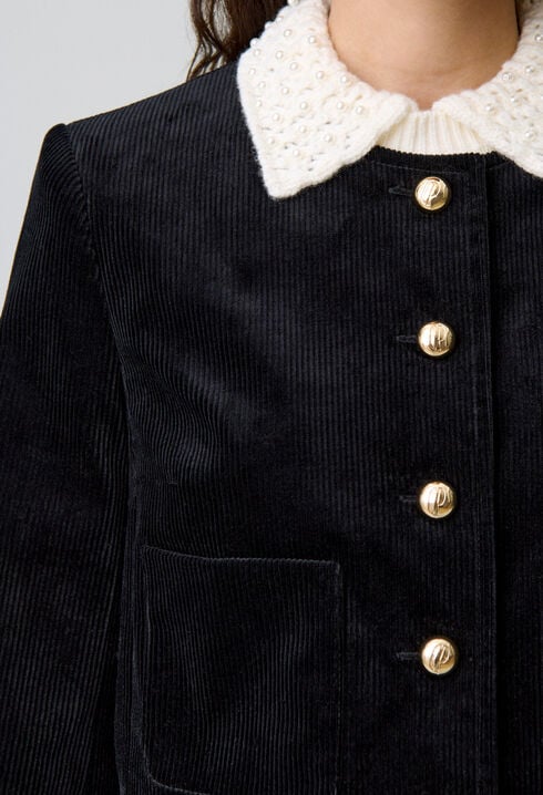 Chaqueta corta de terciopelo