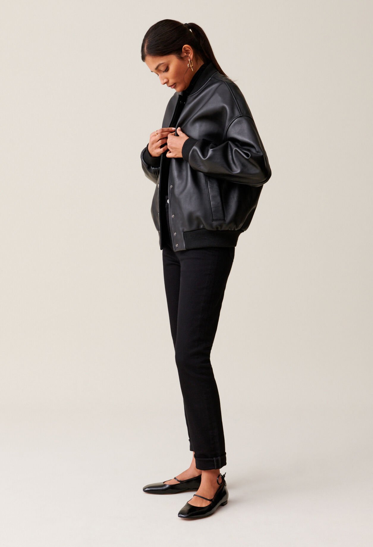 Chaqueta bomber cuero Jean Toto