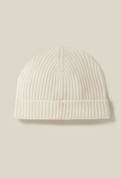 Gorro de canalé cachemir bordado CP