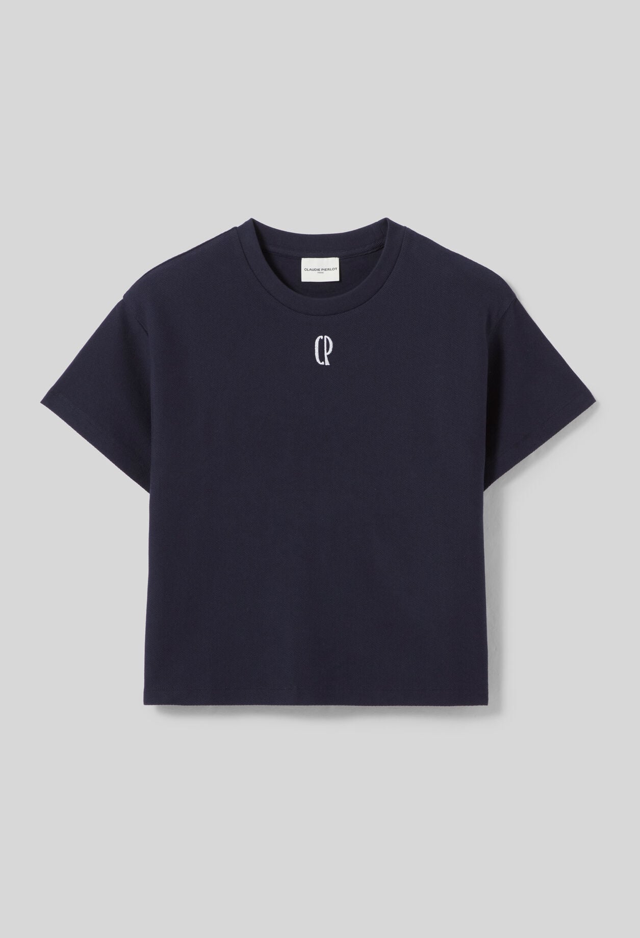 Camiseta de algod&oacute;n bordada