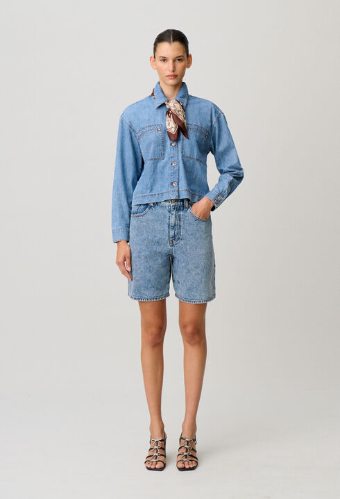 Camisa denim oversize