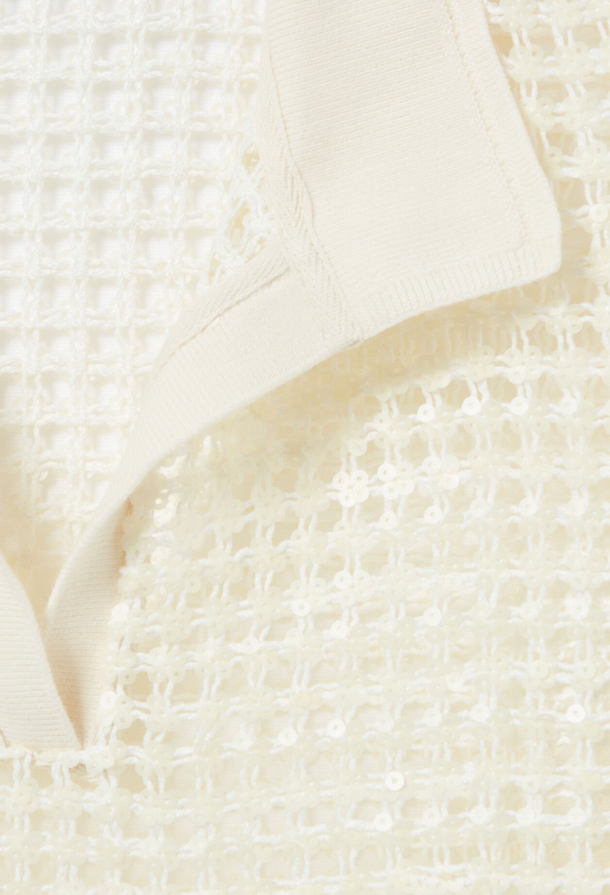 Top crochet de mangas cortas