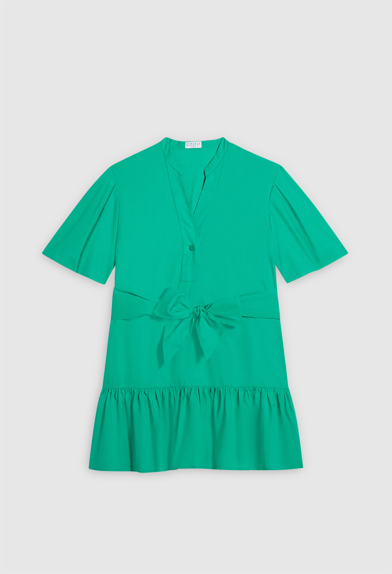 Vestido corto de algodón bio