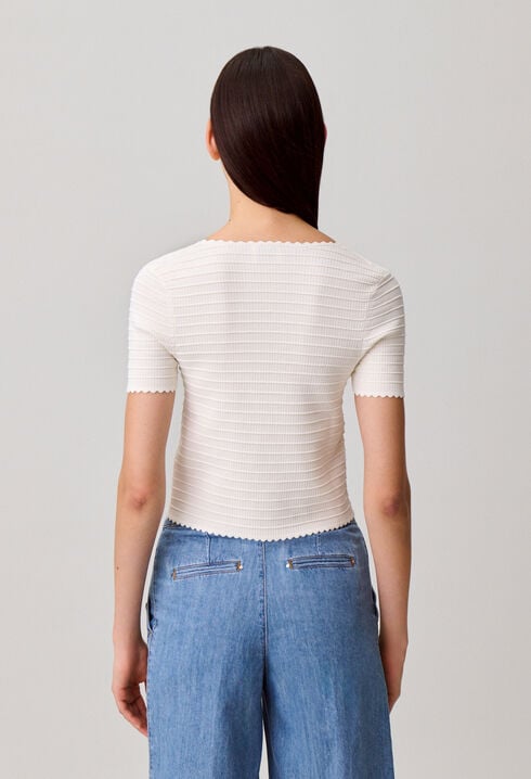 Jersey de manga corta a rayas