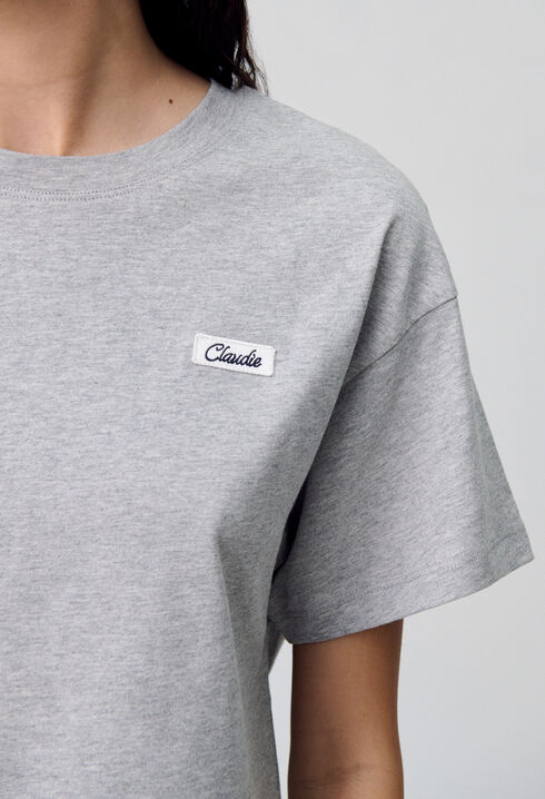 Camiseta de algodón de corte amplio