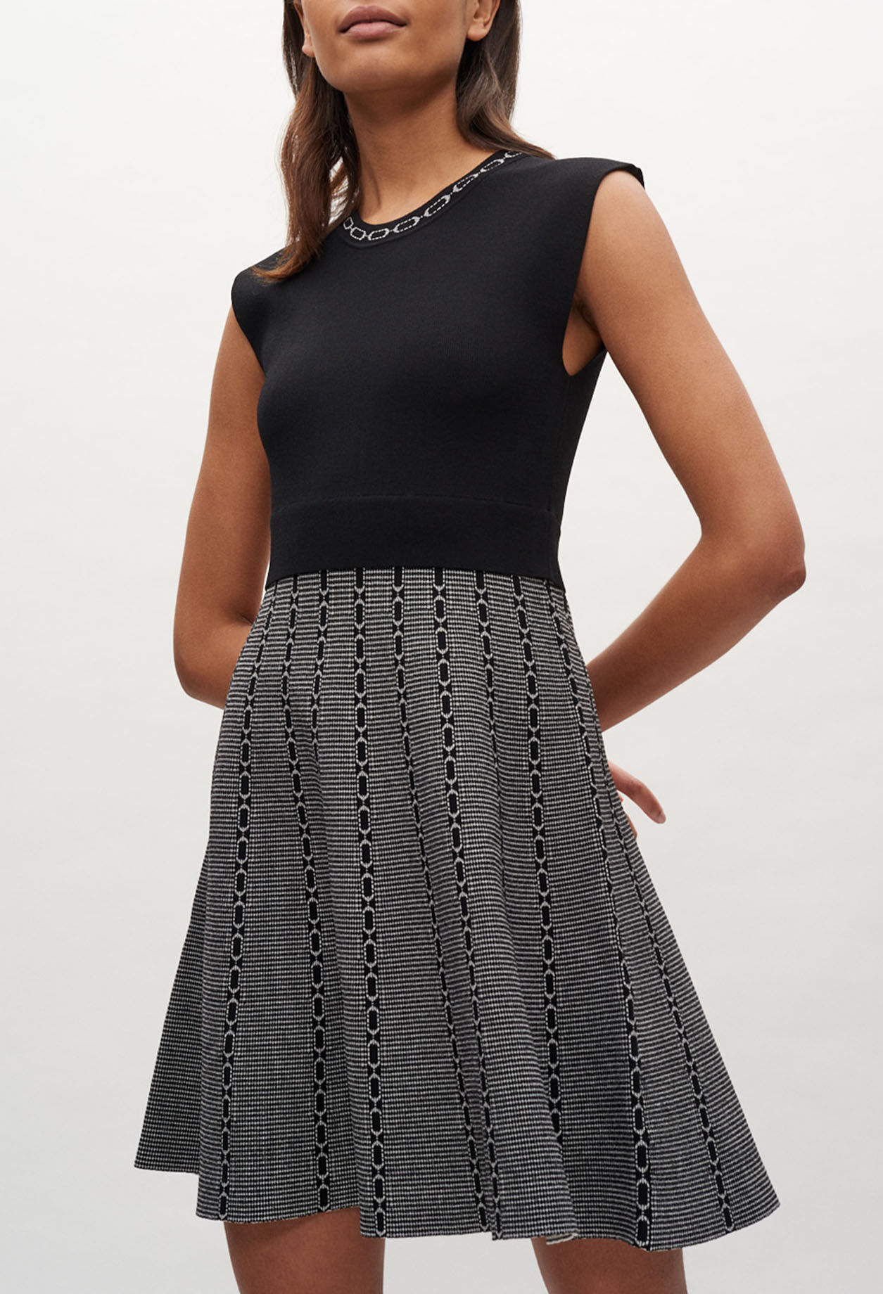 Vestido de punto sin mangas
