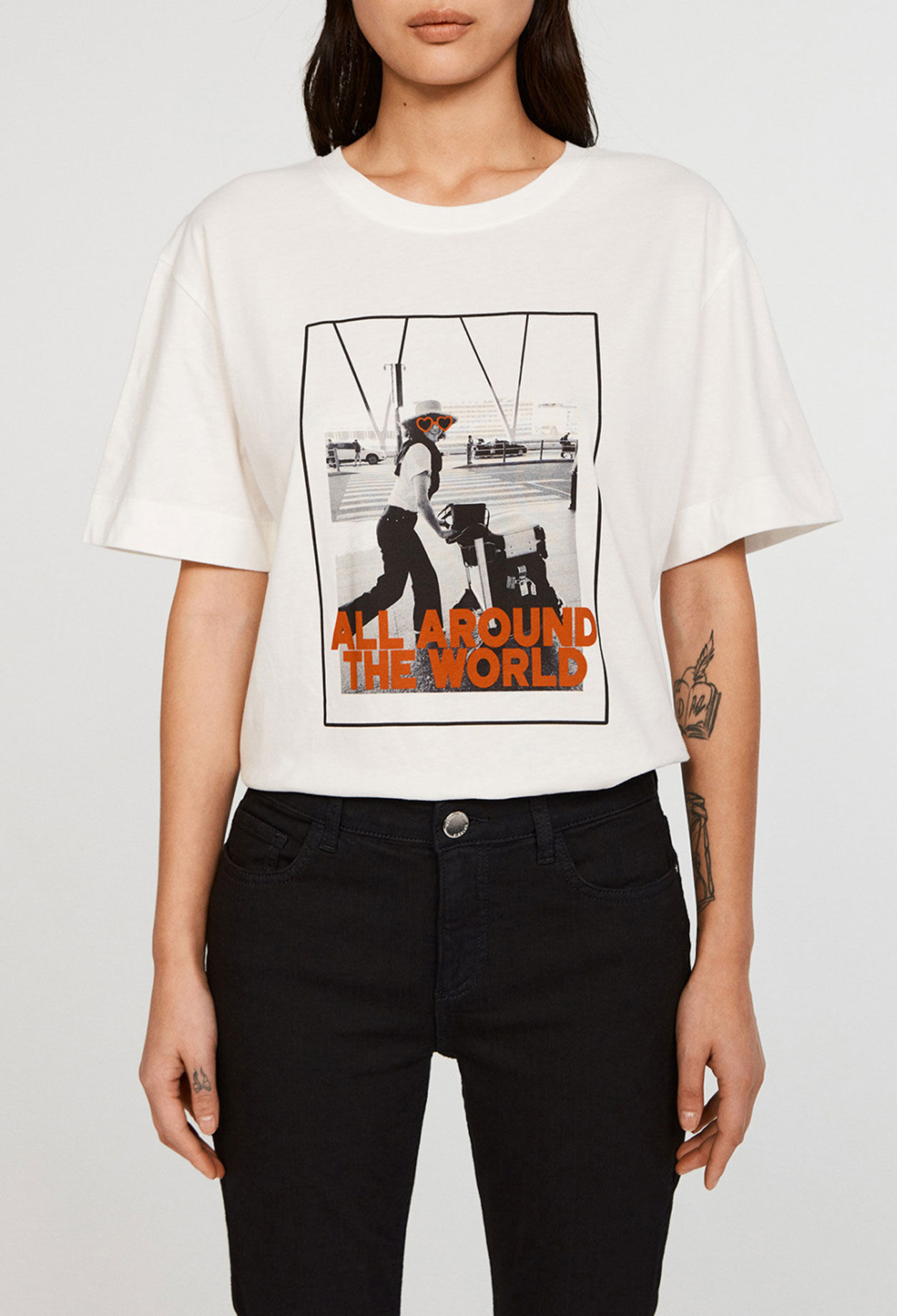 Camiseta serigrafiada de algodón bio