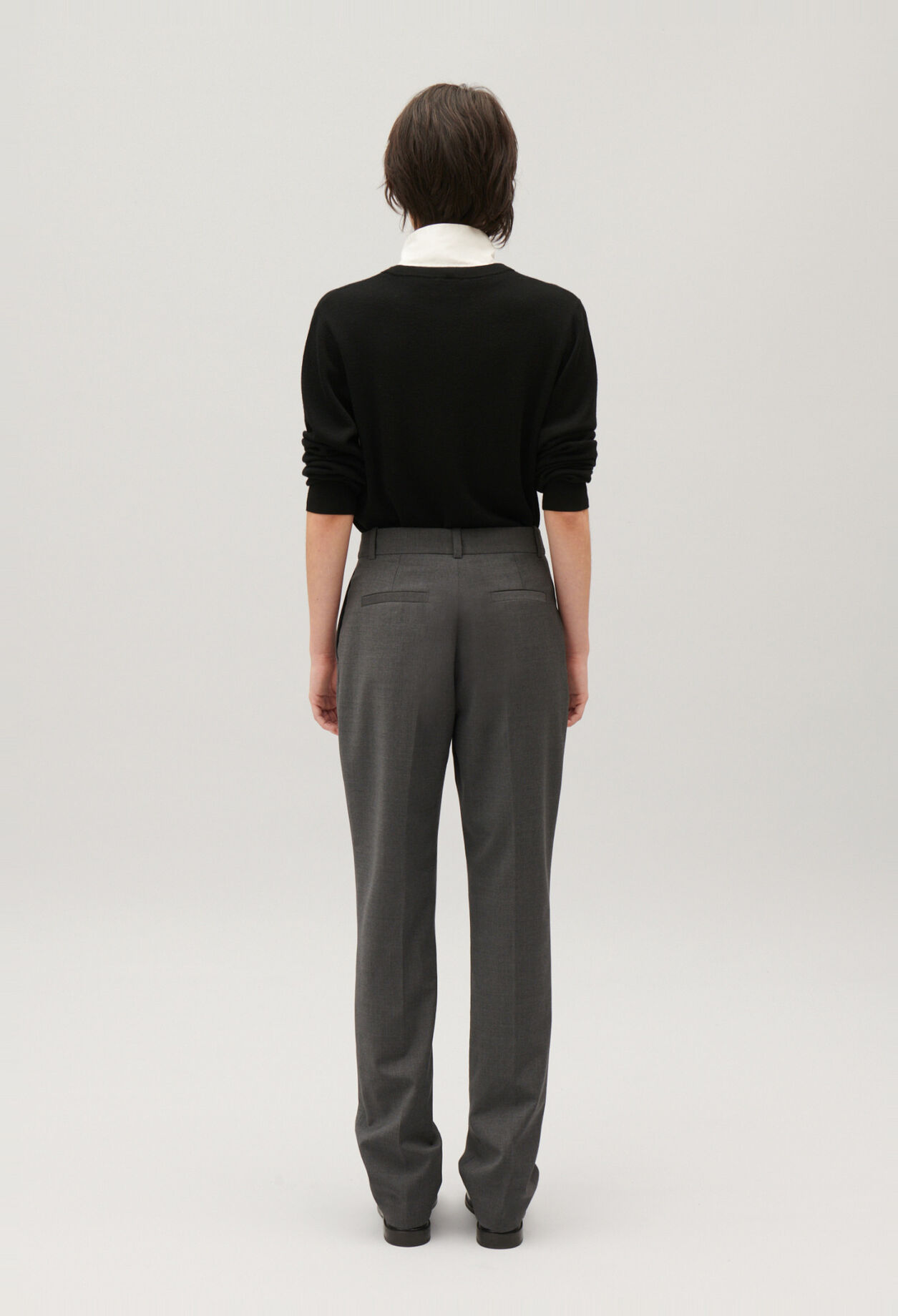 Pantalón sastre gris chiné
