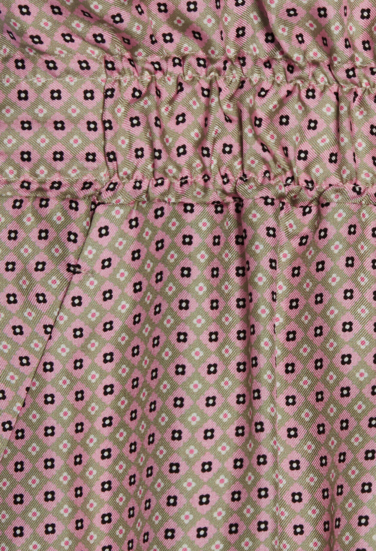 Pantalón ancho de seda en rosa