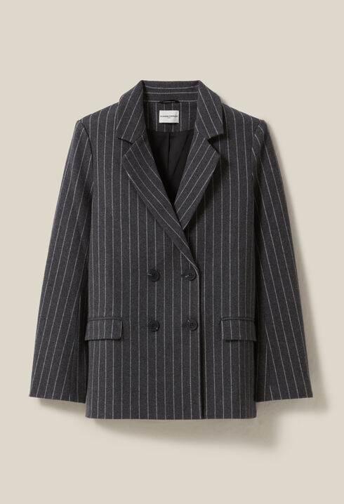 Blazer oversized a rayas