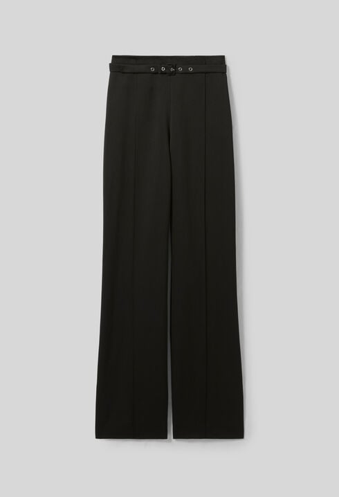 Pantalón recto satinado