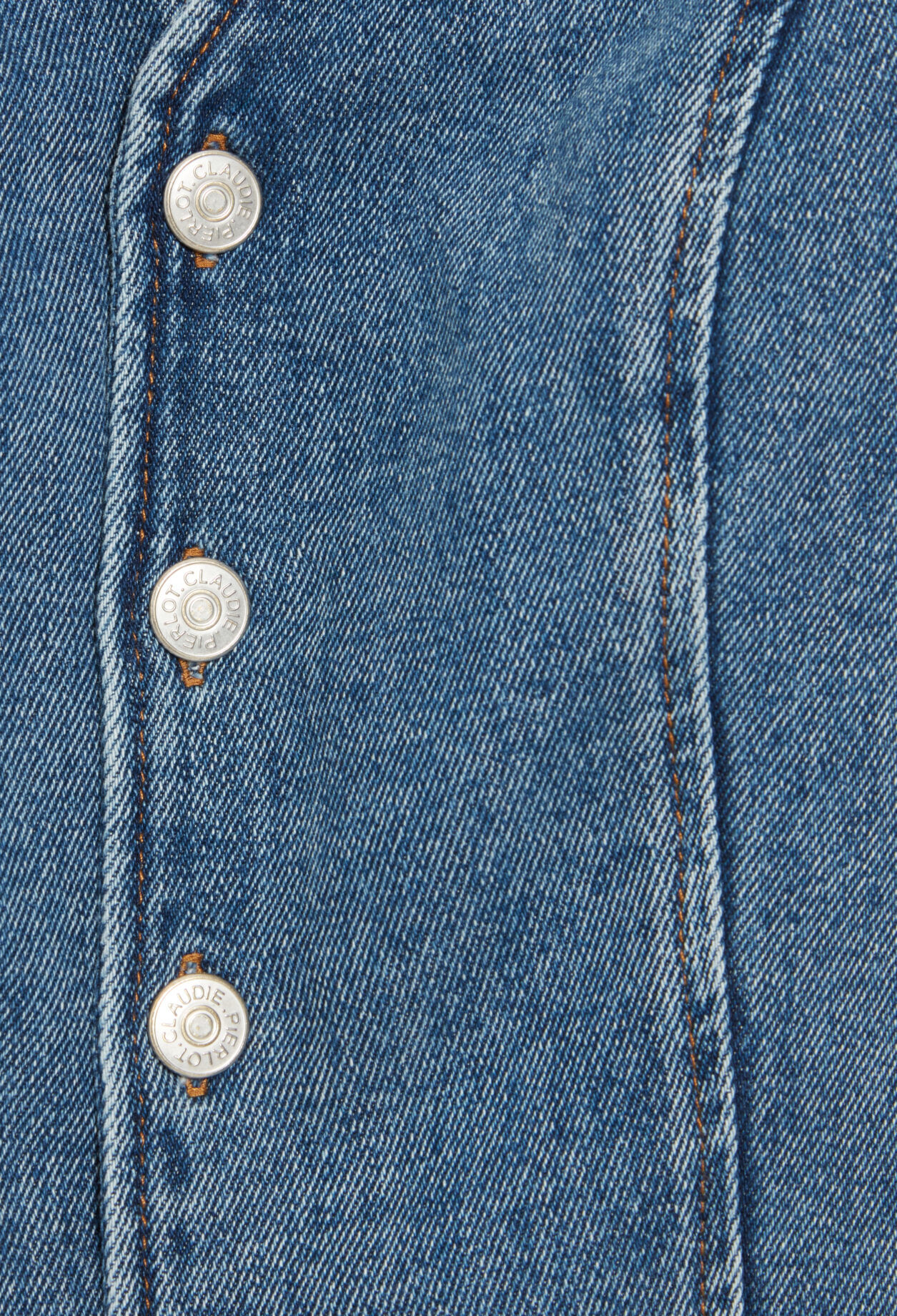 Top sin mangas azul vaquero