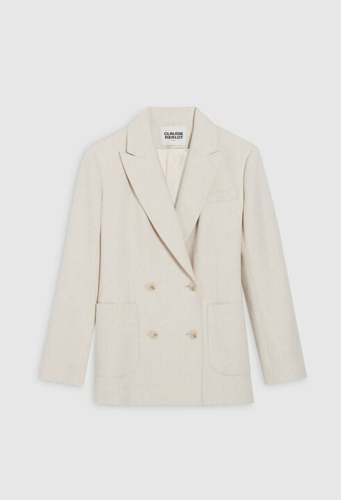 Chaqueta de sastre beige