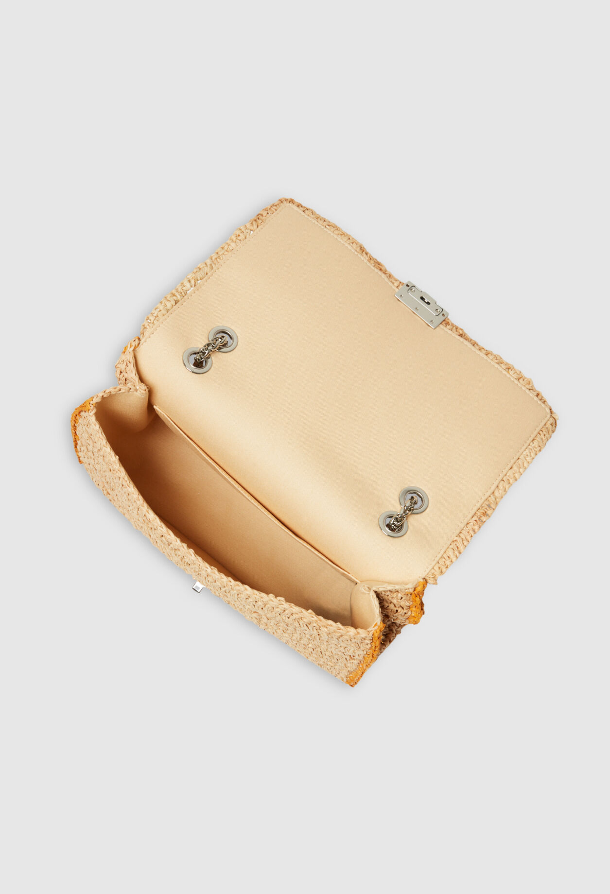 Bolso de rafia mimosa