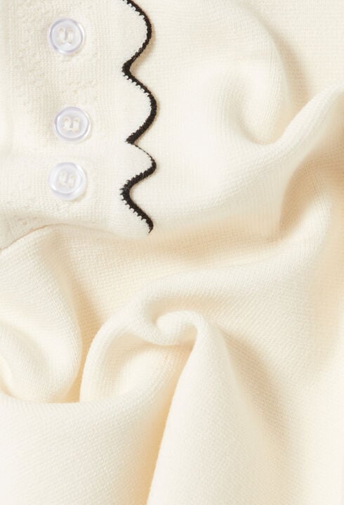 Top en maille &eacute;cru