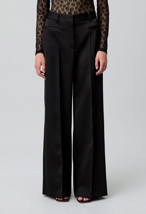 Pantalón de sastre de satén