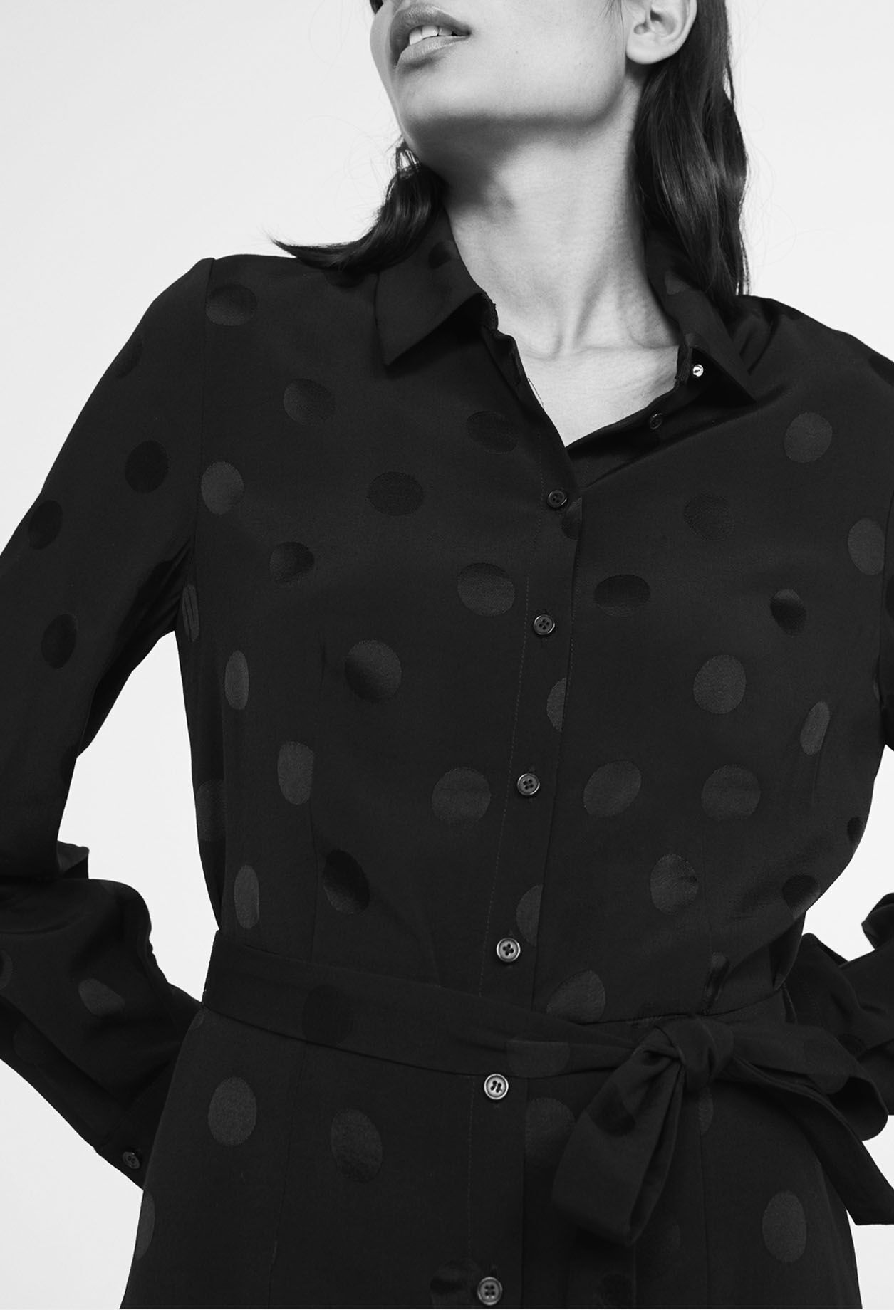 Vestido camisero largo