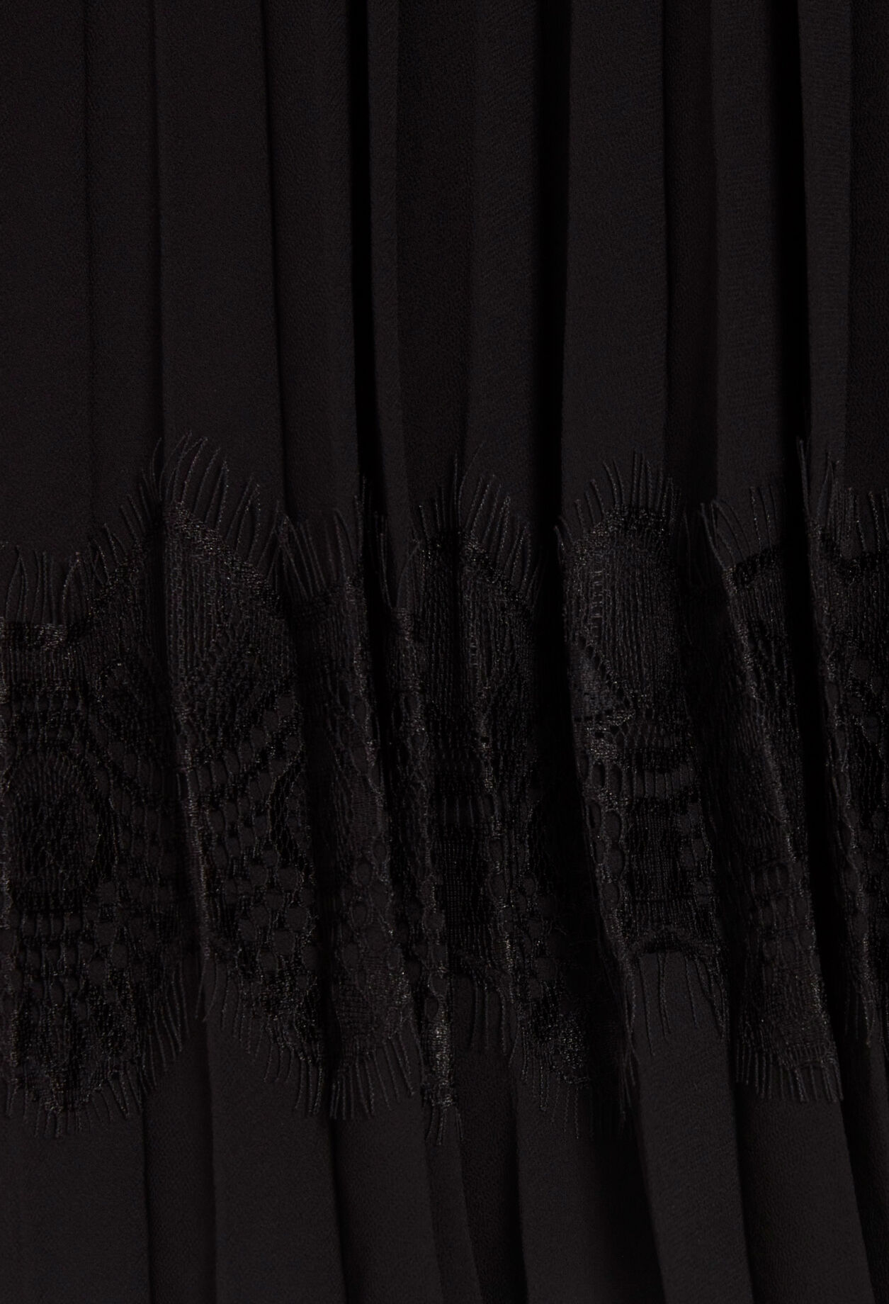 Vestido Twist corto plisado negro 