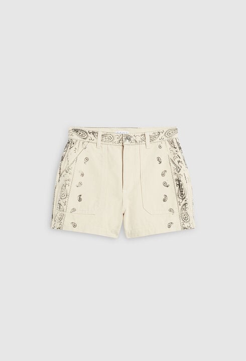 Short vaquero bordado ecowash