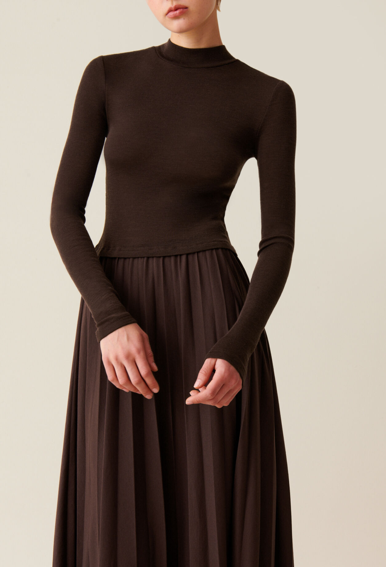 Vestido de punto Twist