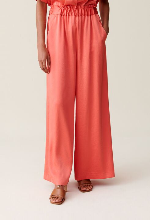 Pantal&oacute;n mandarina satinado