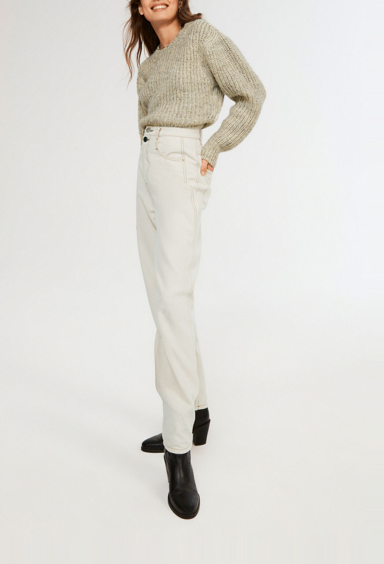 Vaquero beige de denim ecowash