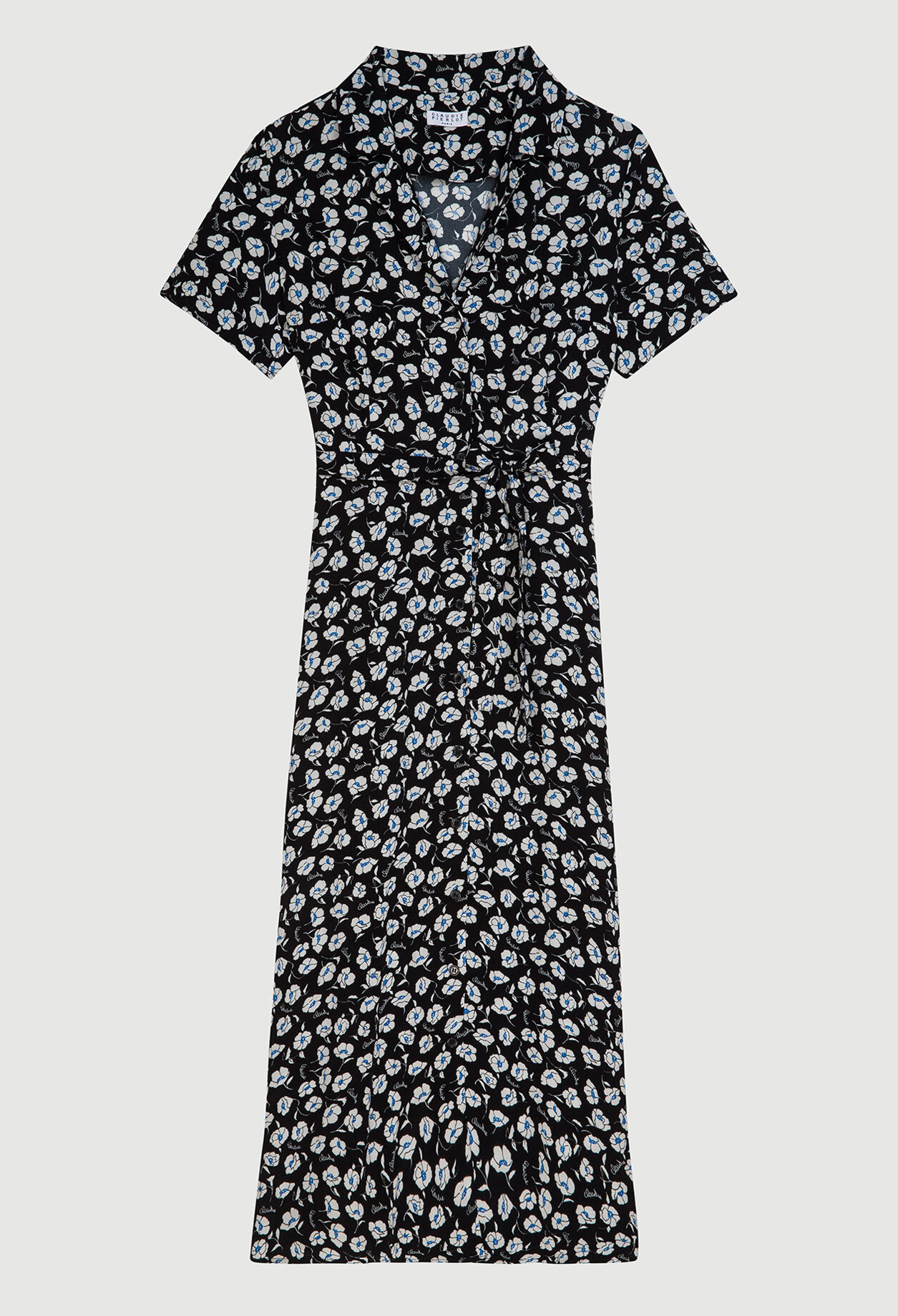 Vestido camisero estampado
