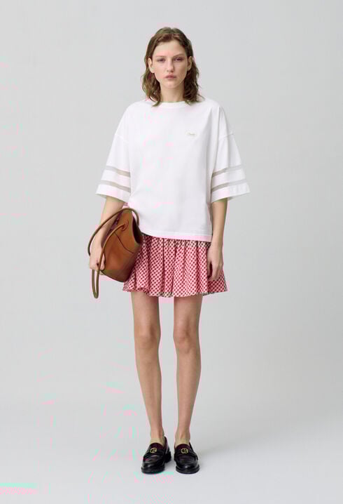 Camiseta de algodón oversize