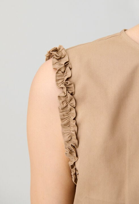 Top corto con volantes