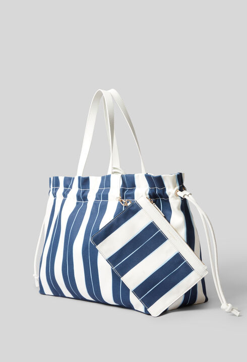 Gran bolso shopper a rayas