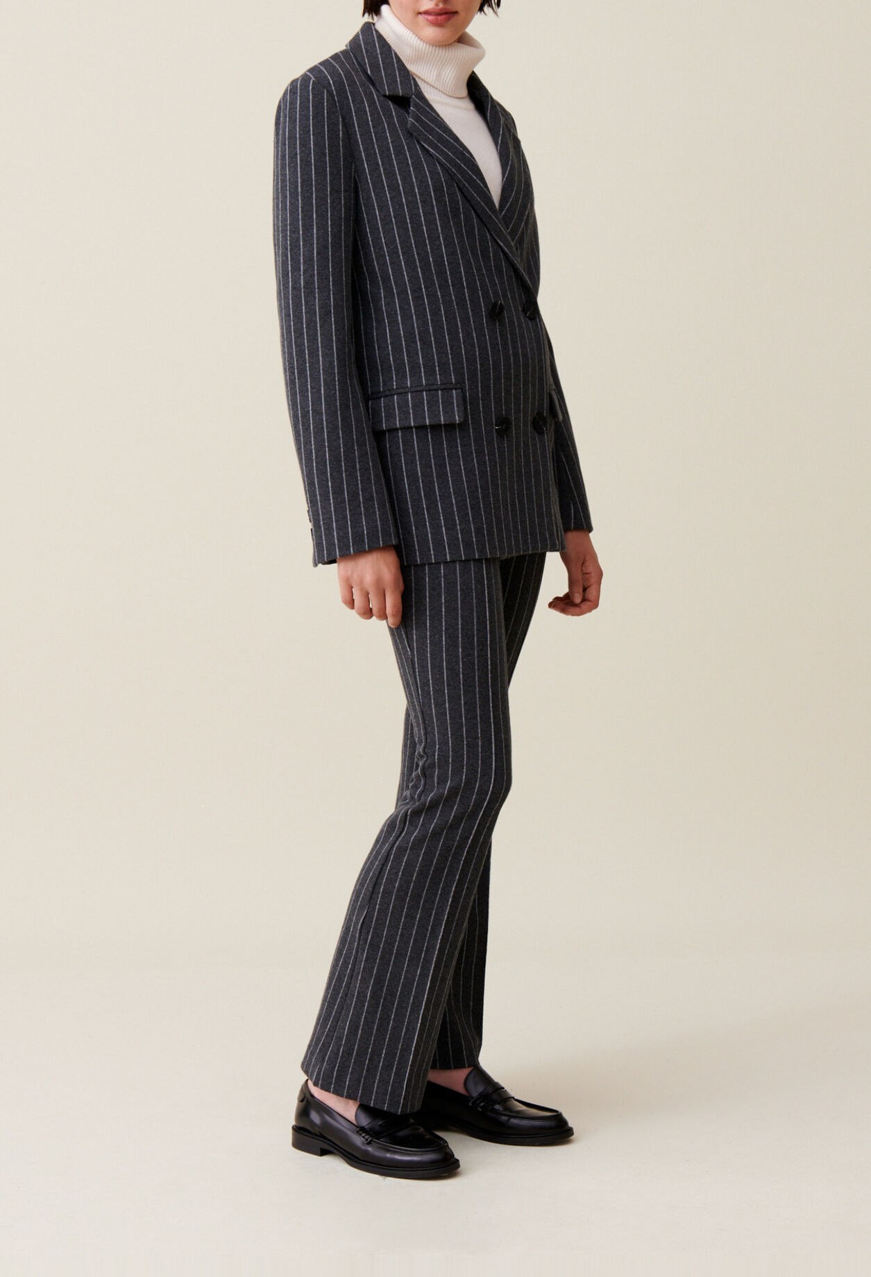 Blazer oversized a rayas