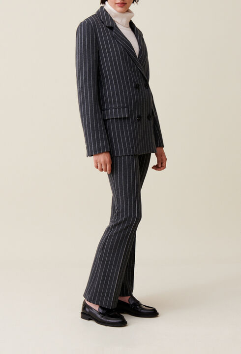 Blazer oversized a rayas