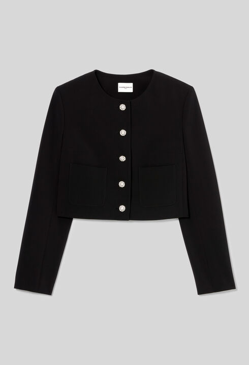Chaqueta corta botones joya