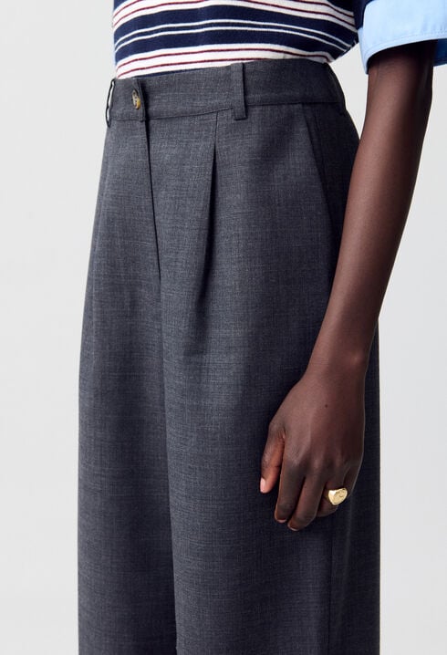 Pantalón de traje ancho