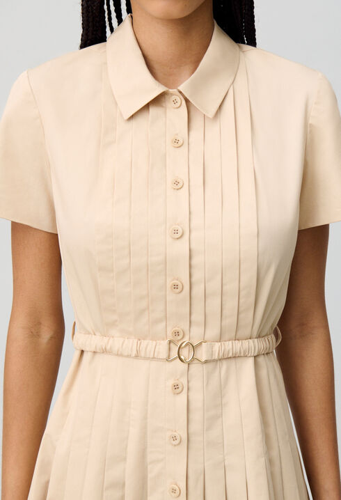 Vestido corto abotonado