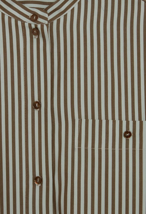 Vestido largo a rayas verdes