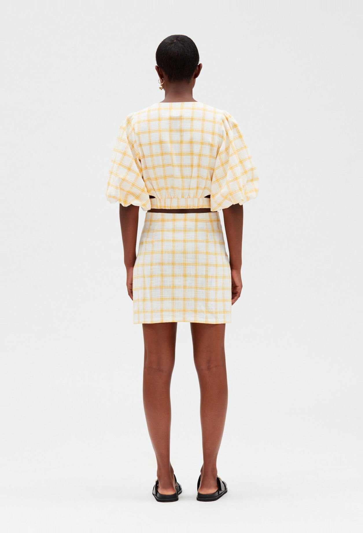 Falda corta de cuadros