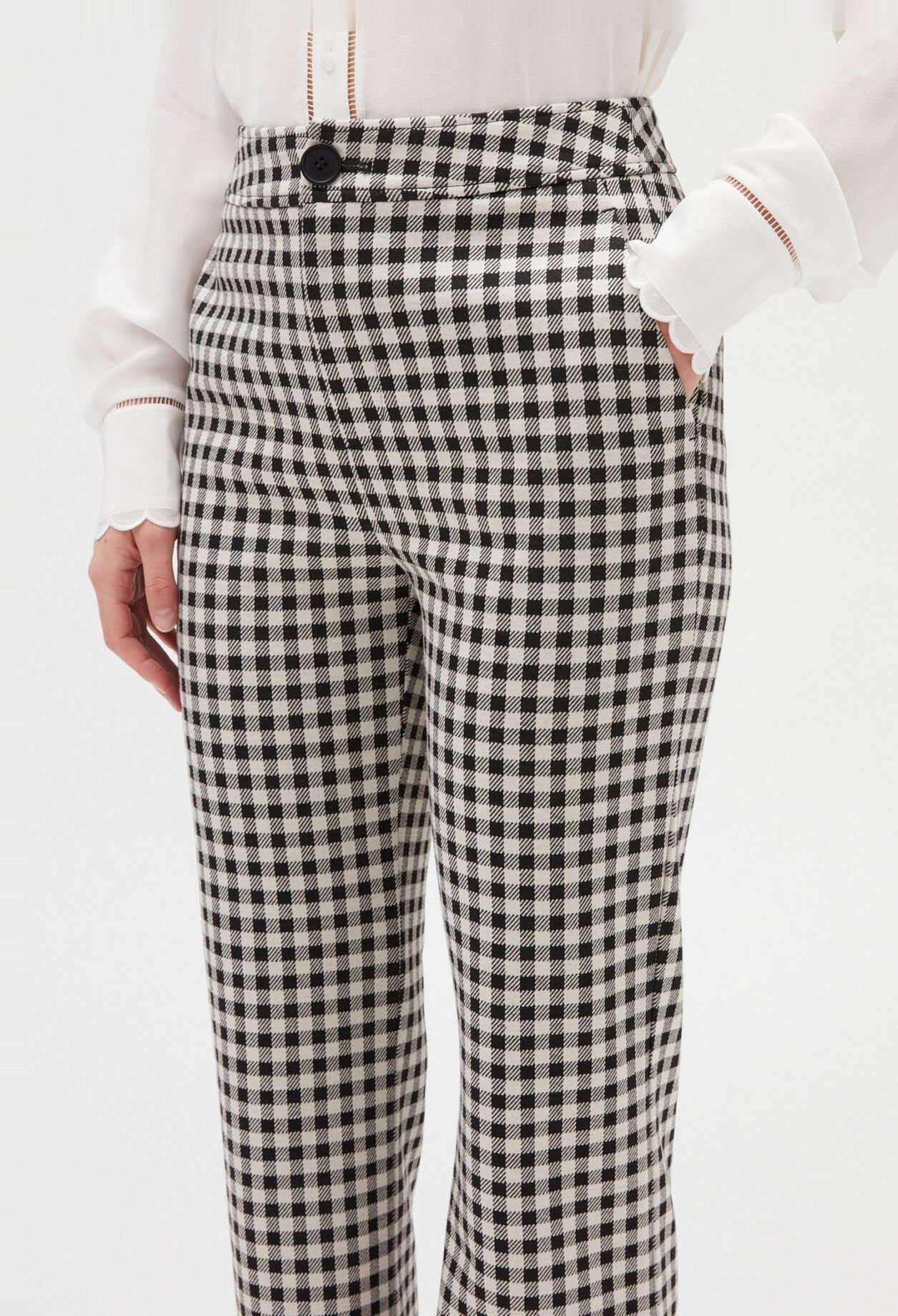 Pantalón cuadros bicolor